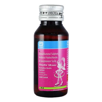 TIXYLIX LS JUNIOR CHERRY FLAVOUR Syrup 60ml - Cough And Cold-Cou