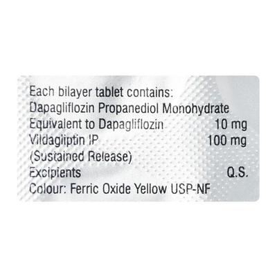 DAPABITE VD 10/100 Tablet 10's - Diabetes-Ant