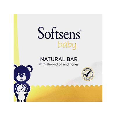 Softsens baby natural bar with almond oil and honey (Pack Of 3 x 100 gm) 1's - Soaps