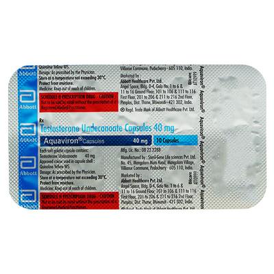 AQUAVIRON 40 Capsule 10's - Hormonal Therapy-Oes