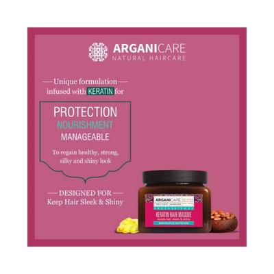 Arganicare Nourishing Organic Argan Oil and Keratin Hair Masque 500 ml - Hair Masks & Packs