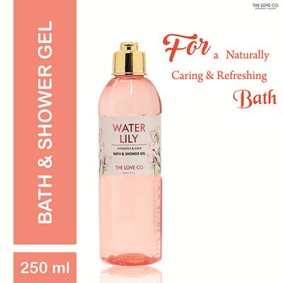 The Love Co. Luxury Water Lily Body Wash for Women - Luxury Shower Gel for Men - Bath & Body Care Essentials - For All Skin Types 250 ml - Shower Gels & Body Wash