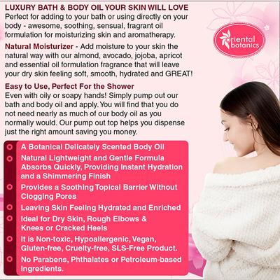 Oriental Botanics Bath & Body Oil - Oriental Spicy Rose 200 ml - Massage Oils