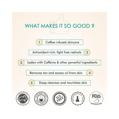 Mcaffeine Quick Pore Cleansing Kit - Cleanse & Unclog Pores (100ml + 100gm) 1's - Face Packs