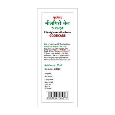 Goodcare Eucalyptus Oil 50 ml - Speciality Medicines