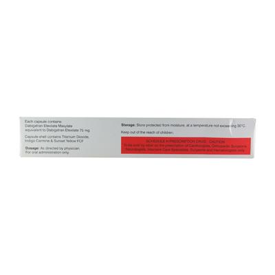 Dabigat 75mg Capsule 10'S - Blood Clot-Ant