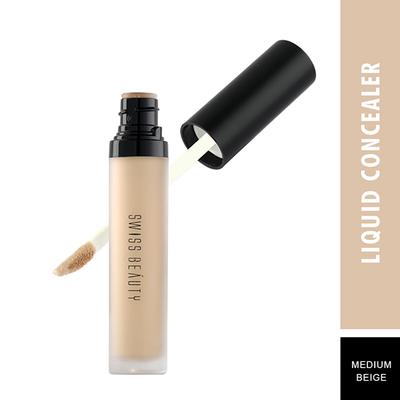 Swiss Beauty Liquid Concealer - (Medium Beige) 5.6 gm (N) - Concealer
