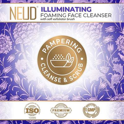 NEUD Illuminating Foaming Face Cleanser With Kumkumadi Oil and Green Tea 150 ml - Skin-Treatment