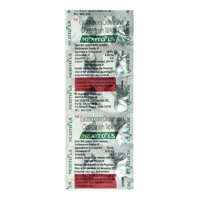 Nexito LS Tablet 10'S - Anxiety-Anx