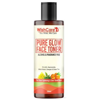 WishCare Pure Glow Face Toner For Glowing Skin Pore Tightening With 7% Fruit Aha & Niacinamide 200 ml - Toners