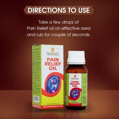 Krishna's Herbal & Ayurveda Pain Relief Oil 50 ml - Pain Relief (Ayush)