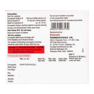 EXHEP PEN 300 Cartridge 3ml - Blood Clot-Ant