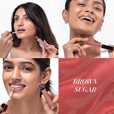 Diam Beauty Wet Lip Glaze, Brown Sugar 5 ml - Lip Glosses