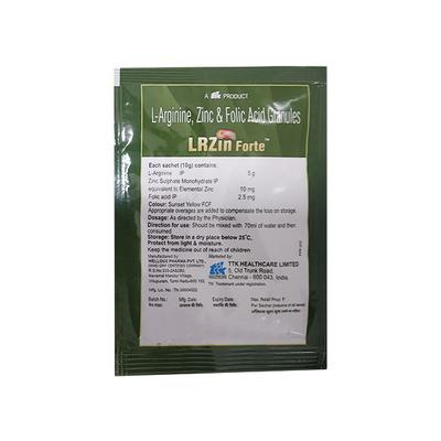 LRZIN FORTE SUGAR FREE TASTY ORANGE FLAVOUR Granules 10gm - Supplements-Sup