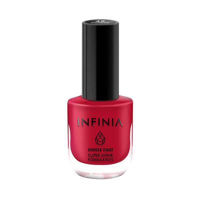 Infinia Pink Single Coat Nail Polish Shocking Pink 042 12 ml - Nail Polish