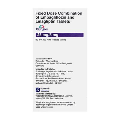 XILINGIO 25/5mg Tablet 10's - Diabetes-Ant