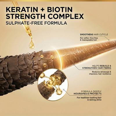 The Skin Story New Keratin Repair & Strengthen Shampoo 450 ml - Shampoos