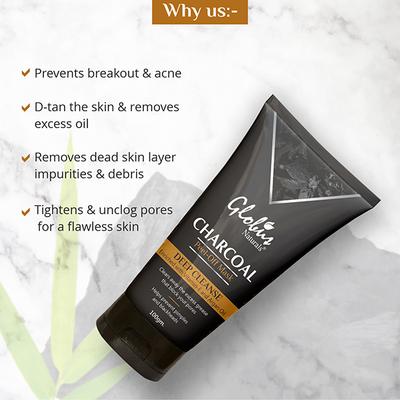 Globus Naturals Charcoal Peel Off Maskl 100 gm - Masks & Peels
