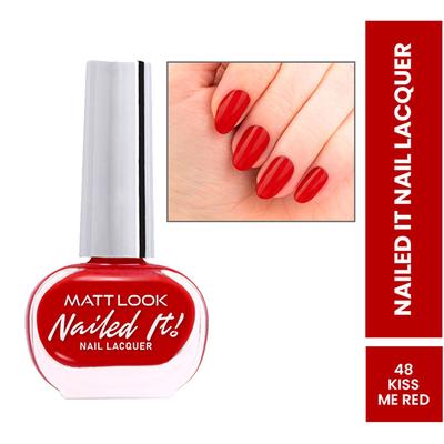 Matt Look Nailed It Nail Polish, Chip Free, Quick Dry, Longer Stay, Highly Pigmented Lacquer, Natural Finish , Forever Young 47 10 ml - Nail Polish