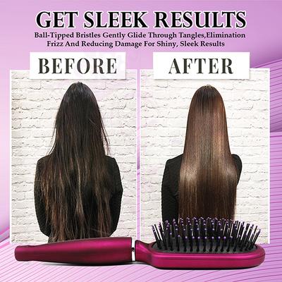 Majestique Purple Detangler Brush - Ultra-Soft Tipped Nylon, Glides Through Tangles 1's - Hair Brushes