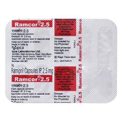 Ramcor 2.5mg Capsule 10'S - Hypertension-ACE