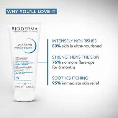 Bioderma Atoderm Intensive Baume Ultra-soothing Balm Very dry Sensitive to Atopic Skin 200 ml - Lotions & Creams