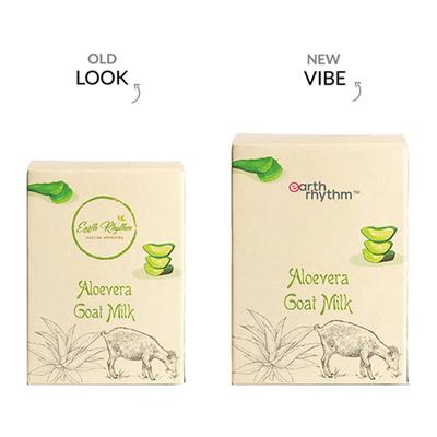 Earth Rhythm Aloe Vera Gel Soap With Goat Milk 100 gm - Soaps