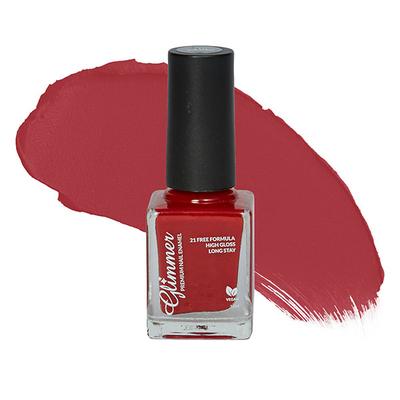 Glimmer Premium Nail Enamel Red Apple 10 ml - Nail Polish
