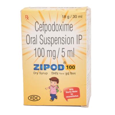 Zipod 100mg Dry Syrup 30ml - Bacterial Infections-Cep