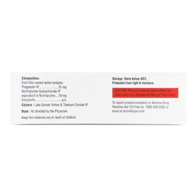 Pregadoc NT 75/10mg Tablet 10'S - Neuropathic Pain-Dru