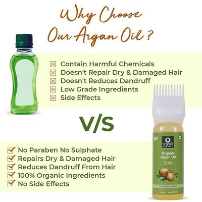 Organic Harvest Cold Pressed Pure Argan Oil 150 ml - Hair Oils