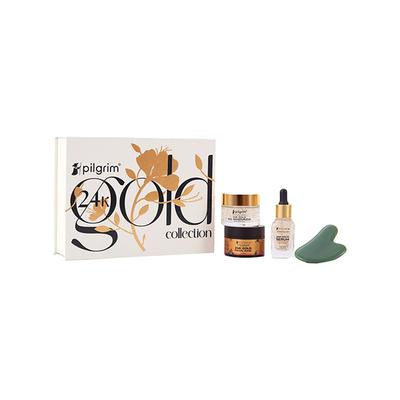 Pilgrim 24K GOLD Collection Premium Gift Set for Women & Men Gift For All Occasions 1's - Facial Kits