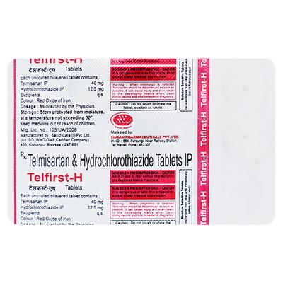 TELFIRST H Tablet 15's - Hypertension-Ang