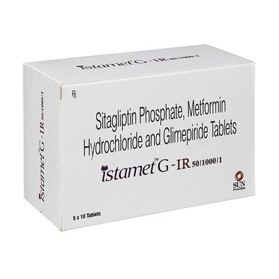 ISTAMET G IR 50/1000/1 Tablet 10's - Diabetes-Ant