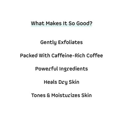 mCaffeine Milky Brew Coffee Face Scrub 24Hr Moisturization with Almond Milk for All Skin Types 75gm - Face Scrubs