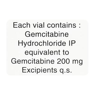 Gemibine 200mg Injection 1's - Cancer Oncology-Cyt
