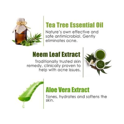 WOW Skin Science Anti Acne Face Wash Pack of 2 200 ml - Face Washes