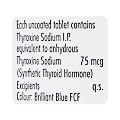 Thyronorm 75Mcg Tablet 120'S - Hypothyroidism