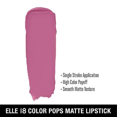 Elle 18 Color Pops Matte Lipstick C61 Pink Berry 4.3 gm - Lipsticks