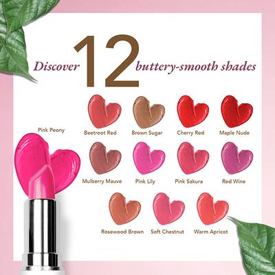Organic Harvest Moisture Matte Lipstick - Pink Peony 4 gm - Lipsticks
