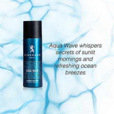 Giordano Aqua Wave Deodorant Spray 200 ml - Men Deodorants/Roll-Ons