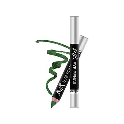 Aya Eye Pencil For Kajal / Eyeliner - Green 2.8 gm - Eyeliners