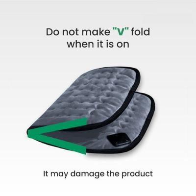 Sahyog Wellness Velvet Orthopaedic Electric Heating Pad - Grey (XXL) - Hot Pack/Ice Bag