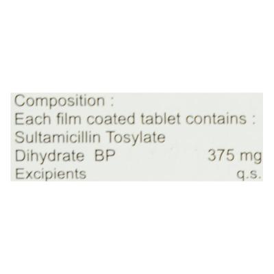 SULTACLIN 375 Tablet 10's - Bacterial Infections-OAB
