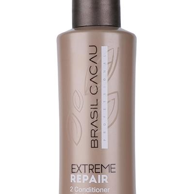 Cadiveu Professional Brasil Cacau Extreme Repair 2 Conditioner Condicionador Damage Hair Repairs and Silkiness Cocoa and Cationic Peptides 300ml - Conditioners