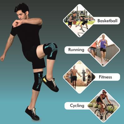 AccuSure Orthopedic Pain Relief Knee Support - Black & Green (XL) 1's - Knee/Leg Supports