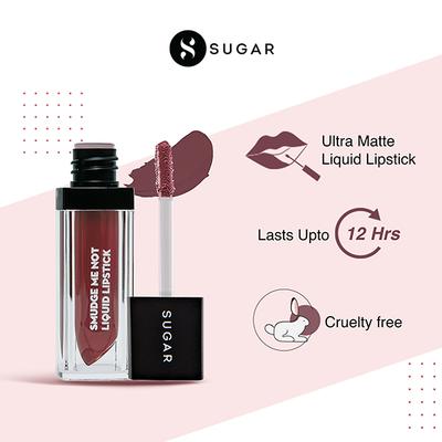 SUGAR Cosmetics Smudge Me Not Liquid Lipstick - 15 Blush Rush (Pale Pink) 4.5 ml - Liquid Lipsticks
