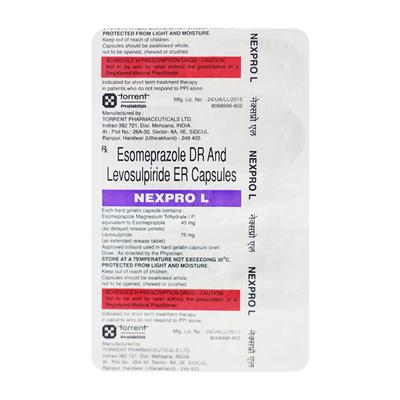 Nexpro L Capsule 10'S - Ulcer/Reflux/Flatulence-Aaa