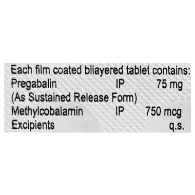 Transnerv PG 75/750mcg Tablet 10'S - Neuropathic Pain-Dru