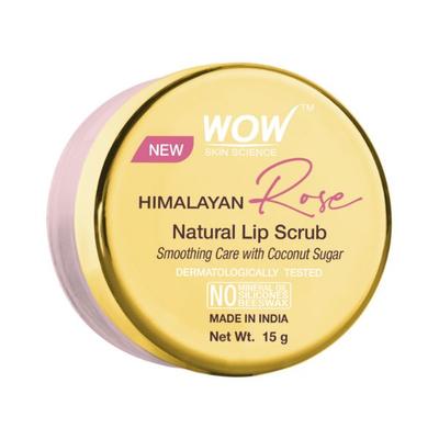 WOW Skin Science Himalayan Rose Lip Scrub Exfoliates 15 gm - Scrubs & Exfoliants